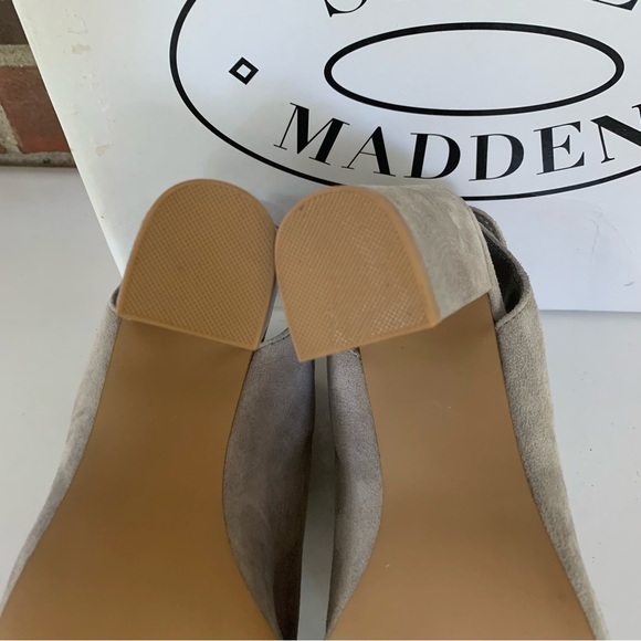 Steve Madden Nonstp Heel Grey Suede Block Heel Sandals Women’s Size US 6.5 M - Picture 7 of 10